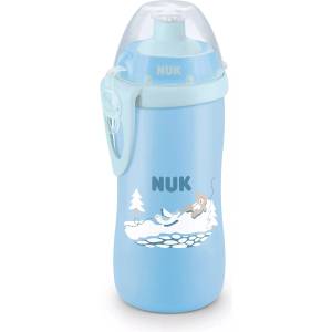 Nuk Преходна чаша Nuk - First Choice, 300 ml, 18 м+, мечка, синя (10255854)