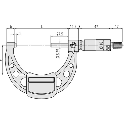 Mitutoyo Mikrometr třmenový analogový 8-9´´/0001´´ mitu-103-185
