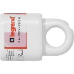 Legrand Куплунг плосък legrand, с ринг, 2p/6a, бял (m011105)