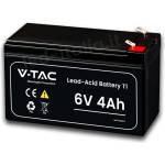 V-TAC 4Ah 6V Акумулаторна Батерия T1 70*47*101(107) мм - 23448 (23448)