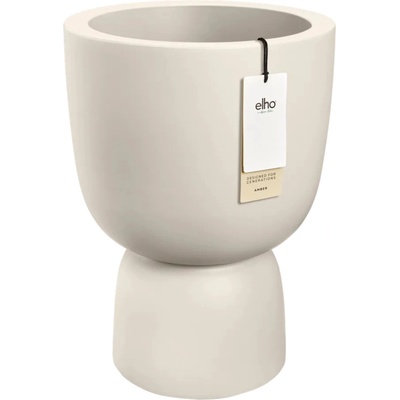 elho Kvetináč amber coupe round 41 cm - Linen White