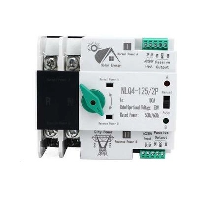 Automatický přepínač sítí - napájení 2P 230V 16A - NLQ4-125/2P pro FVE