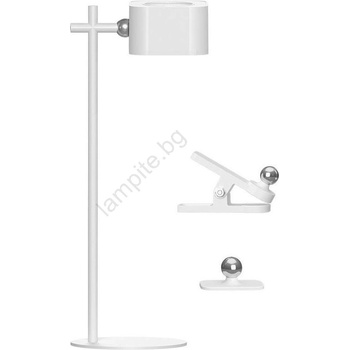 Image 1 of V-TAC LED регулируема магнитна настолна лампа 4в1 LED/3W/5V 3000-6000K 1800 mAh бяла (VT1756)