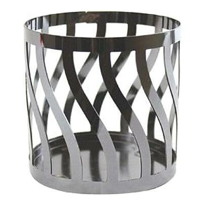 Svícen kovový Yankee Candle Curve Gun Metal, výška 8 cm