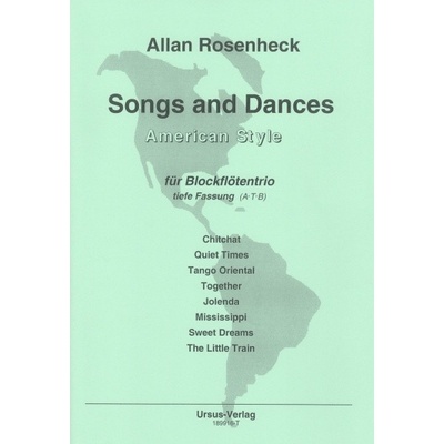 Rosenheck Songs and Dances American Style für Blockflötentrio ATB / trio zobcových flautín ATB