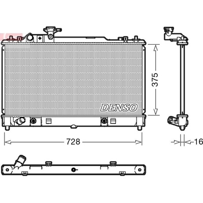 Chladič, chladenie motora DENSO DRM44029