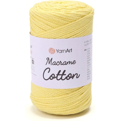 Yarn Art Macrame Cotton 754 bledě žlutá