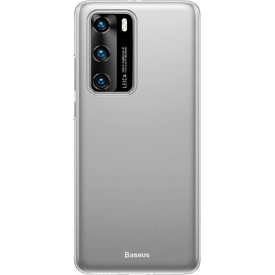 Baseus Калъф за Huawei P40, полипропиленов, Baseus Wing (WIHWP40-02), бял (WIHWP40-02)