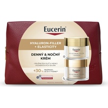 Eucerin Hyaluron-Filler + Elasticity Vianočná darčeková kazeta 50 ml denný krém + 50 ml nočný krém