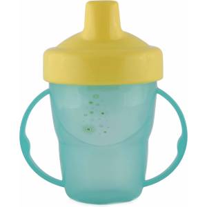 Lorelli Преходна чаша с дръжки и твърд накрайник Lorelli Baby Care - 210 ml, Зелена (10230550003) - ozone