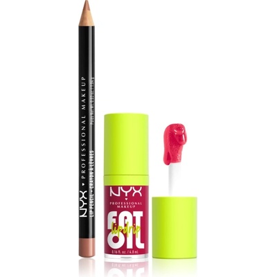 NYX Cosmetics Fat Oil Lip Drip комплект за устни 2 бр