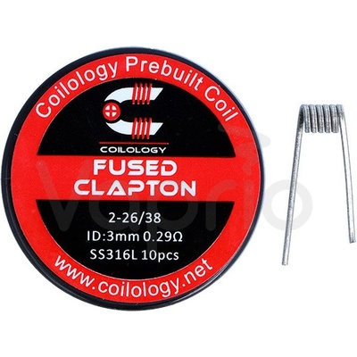 Coilology predmotané špirálky Fused Clapton SS316 0,29ohm