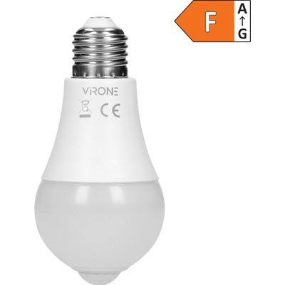 Virone LED žárovka E27, 230V, 12W, 1480lm, 4000k, neutrální bílá, 25000h, se senzorem pohybu