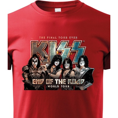 Kiss dětské tričko červená