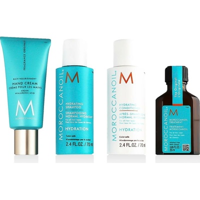 Moroccanoil Hydration Meditarranean Escape šampon 70 ml + kondicionér 70 ml + maska 75 ml + olej 25 ml darčeková sada