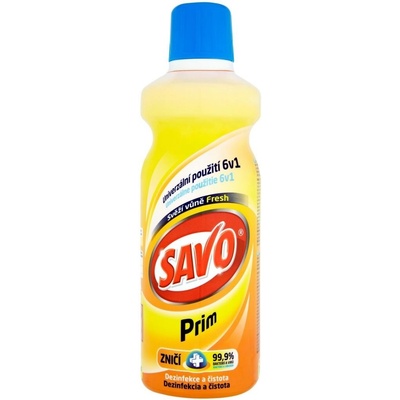 Savo Prim tekutý čistiaci a dezinfekčný prostriedok Svieža vôňa 1,2 l