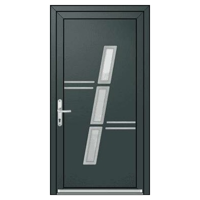OknaDvereNaMiru.cz Vchodové dveře INOX 2001 bílá 100 x 200 cm