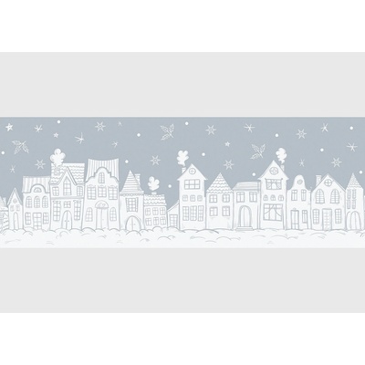 AG Design EDC-8925 Vánoční bordura na okna Bílé Vánoce Zima, rozměry 17 x 96 cm – Sleviste.cz