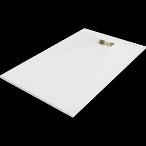 Mexen Hugo правоъгълно корито SMC 160 x 80 см, бял, с маска в злато - 42108016-G (42108016-G)