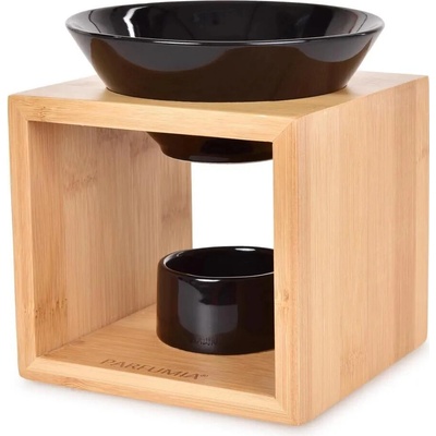 Veyra Keramická aroma lampa 10,8 cm čierna drevo