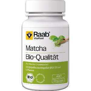 Raab Vitalfood Био зелен чай мача - 60 капсули
