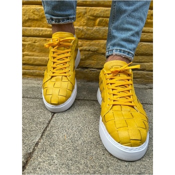 Chekich Мъжки обувки с връзки ch209 - Жълти #365940 (365940_Жълт)