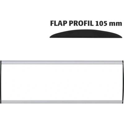 A-Z Reklama CZ Orientační nástěnná tabulka 105 × 350 mm - Flap Profil – kód UDS105NA35