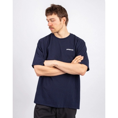 Patagonia M's P-6 Logo Responsibili-tee New Navy