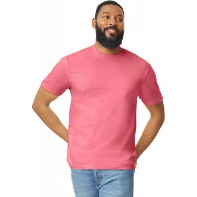Gildan Unisex bavlněné tričko Softstyle korálová růžová hedvábná
