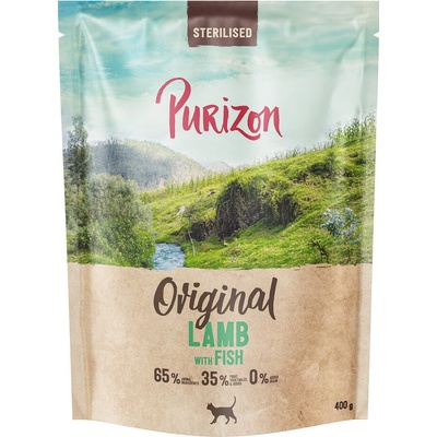 Purizon Sterilised Adult jahňacie s rybou bez obilnín 0,4 kg