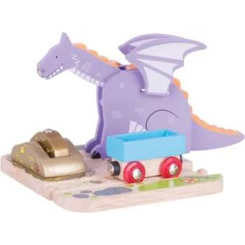 Bigjigs Toys - Дървен драконов кран (BJT270)