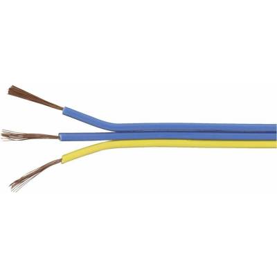 Tru Components 1567055 lanko 3 x 0.14 mm² modrá žltá 25 m