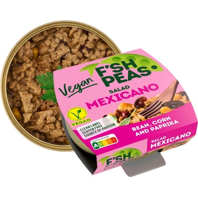 Fish Peas Veganský salát s hrachovou bílkovinou Mexicano 175 g