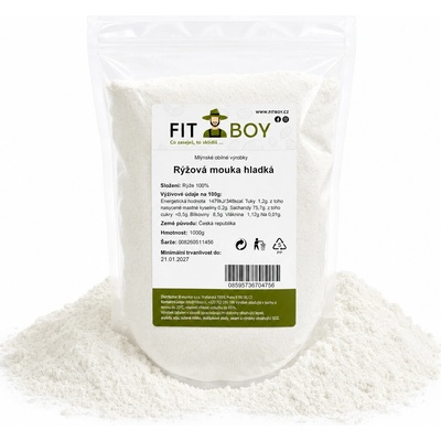 Fitboy Rýžová mouka hladká 1 kg