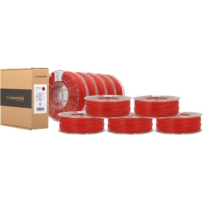 nice essentials PLA Basic Red - 10x 1, 75 mm / 1000 g (CLP-9010707009283-10)