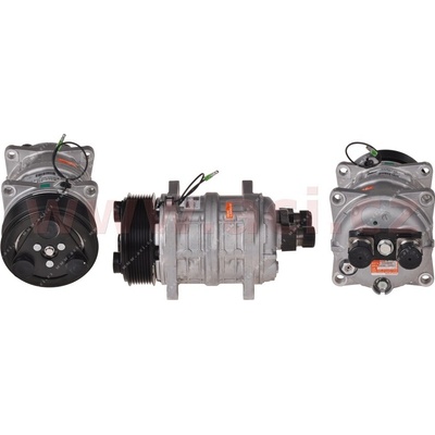 univerzální kompresor ZEXEL TM15 12V, řemenice 119 mm, PV8, horizontální rotalock R134a/R404a