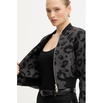 Silvian Heach Бомбър яке с вълна Silvian Heach HERRERO в сиво преходен модел GPA25127GB (GPA25127GB)