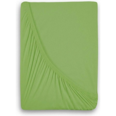 Kvalitex Jersey prostěradlo s lycrou světle zelené 160x200