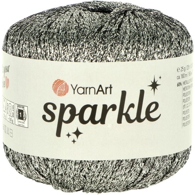 YarnArt Sparkle 1303 tmavá strieborná