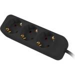 Lanberg power strip 1.5m, 3 sockets, french quality-grade copper cable, black (PS0-03E-0150-BK)