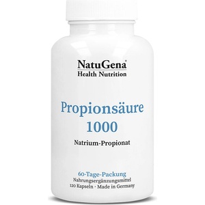 NatuGena Стомашно-чревен тракт - Пропионова киселина, 500 mg х 120 капсули (571117 (2018111) NTG)
