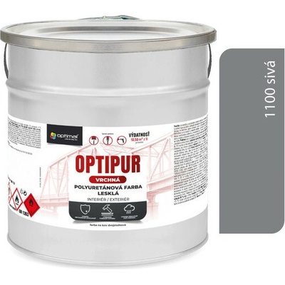 Optipur U2081 Vrchná polyuretanová farba lesklá 2 l sivá