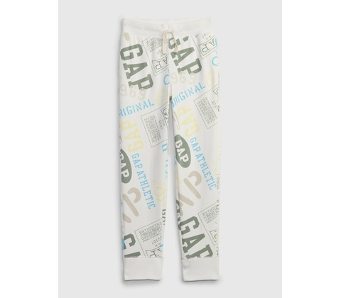 GAP Detské tepláky s logom Biela