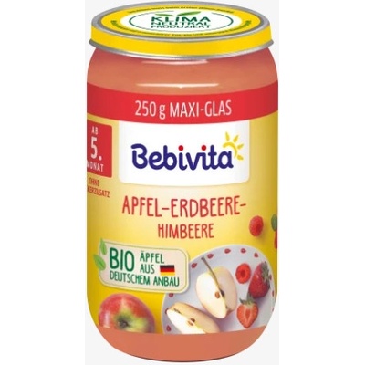 Bebivita Bio jablko jahody a maliny 250 g