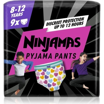 Pampers Ninjamas Pyjama Pants нощни пелени гащички 27-43 kg Hearts 9 бр