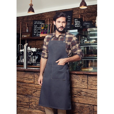 Karlowsky Предна престилка Jeans style Vintage Black Karlowsky - 75x95 см, OEKO-TEX® (LS22-16)