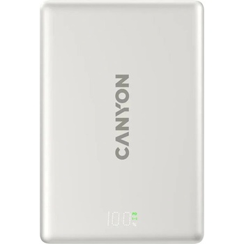 CANYON Външна батерия /power bank/ Canyon OnPower 511, 10 000mAh, сива, 1x USB-C, безжично зареждане, 20W (CNS-CPB511G)