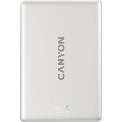 CANYON Външна батерия /power bank/ Canyon OnPower 511, 10 000mAh, сива, 1x USB-C, безжично зареждане, 20W (CNS-CPB511G)