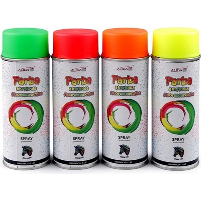 Prima obchod akrylová fluorescenční barva ve spreji 400 ml růžová neon