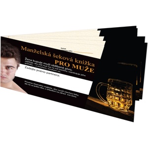  Manželská šeková knížka pro MUŽE